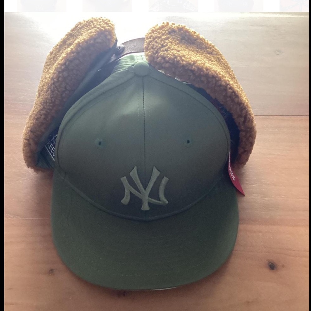 New York Yankees New Era x Alpha Industries Dog Ear 59Fifty Fitted Hat- Olive